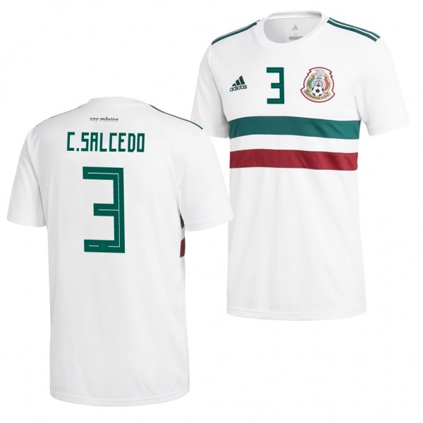 Men's Mexico Carlos Salcedo 2018 World Cup White Jersey