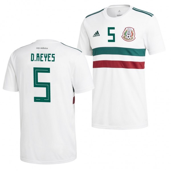 Men's Mexico Diego Reyes 2018 World Cup White Jersey