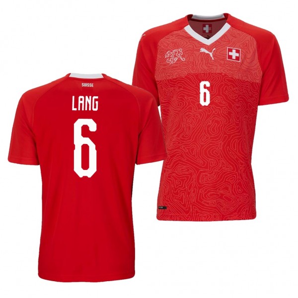 Men's Switzerland 2018 World Cup Michael Lang Jersey Home