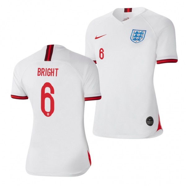 Men's England Millie Bright Home White Jersey