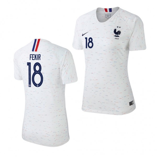 Women's 2018 World Cup Champions France Nabil Fekir Jersey White