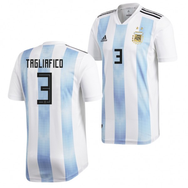 Men's Argentina 2018 World Cup Nicolas Tagliafico Jersey Home