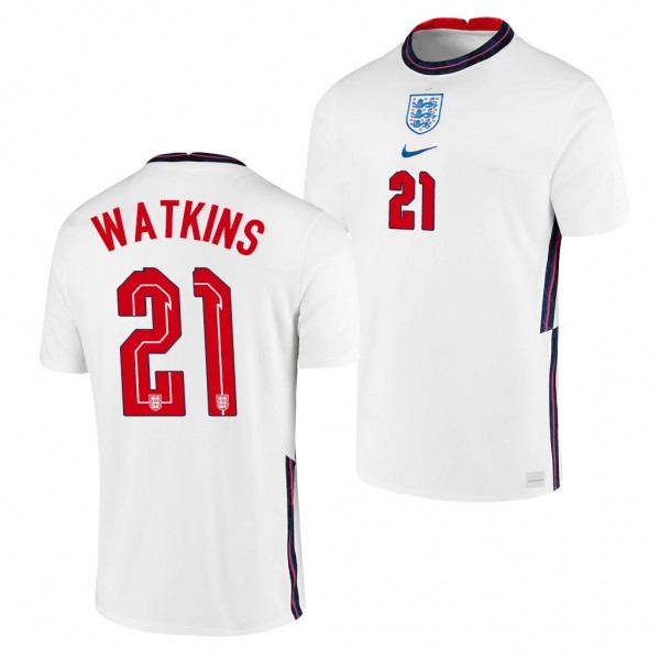 Men's Ollie Watkins England National Team Home Jersey White