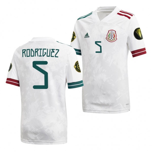 Men's Osvaldo Rodriguez Mexico 2021 CONCACAF Gold Cup Jersey White Away Replica