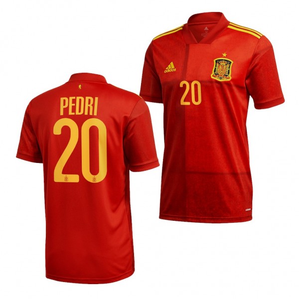 Men's Pedri Spain Home Jersey Red 2022 Qatar World Cup Replica