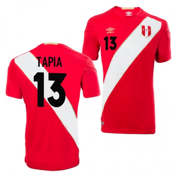 Men's Peru Renato Tapia 2018 World Cup Red Away Jersey