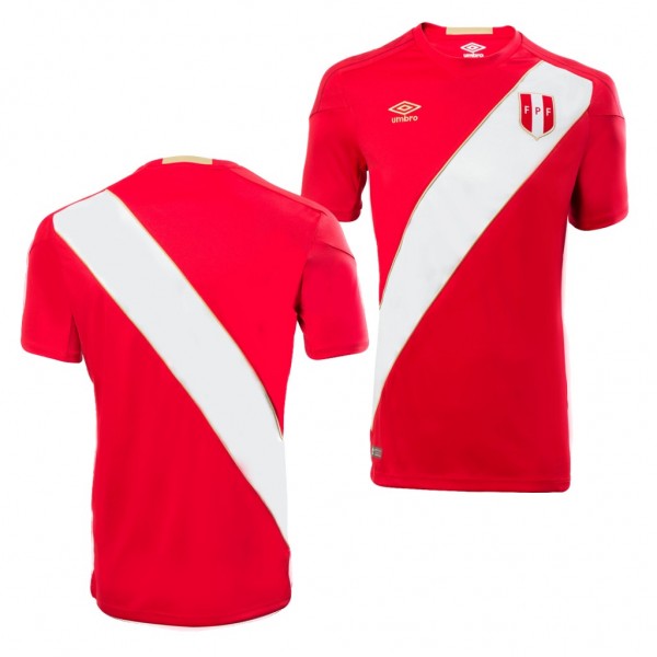 Men's Peru 2018 World Cup Red Away Jersey