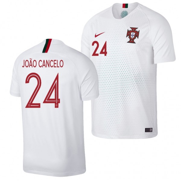 Men's Portugal Joao Cancelo 2018 World Cup White Jersey