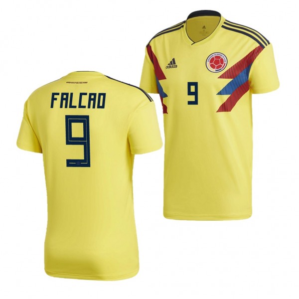 Men's Colombia 2018 World Cup Radamel Falcao Jersey Home