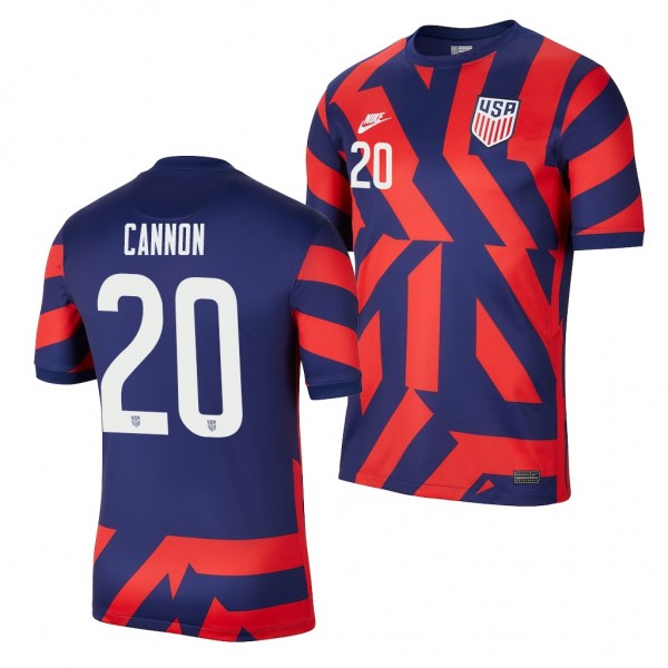 Men's Reggie Cannon USMNT 2021-22 Away Jersey Blue Replica