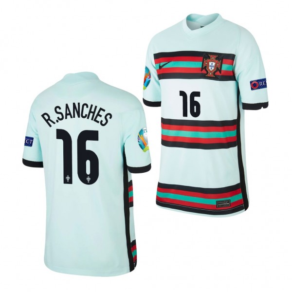 Youth Renato Sanches EURO 2020 Portugal Jersey Teal Away