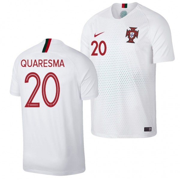 Men's 2018 World Cup Portugal Ricardo Quaresma Jersey White