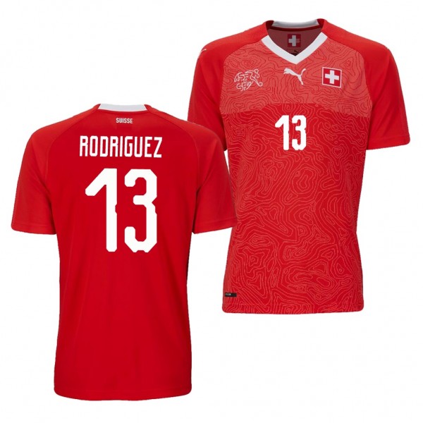 Men's Switzerland 2018 World Cup Ricardo Rodriguez Jersey Home