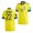 Men's Robin Quaison Sweden Home Jersey Yellow 2022 Qatar World Cup Replica