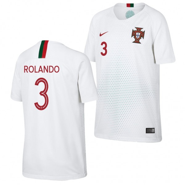 Youth 2018 World Cup Portugal Rolando Jersey White