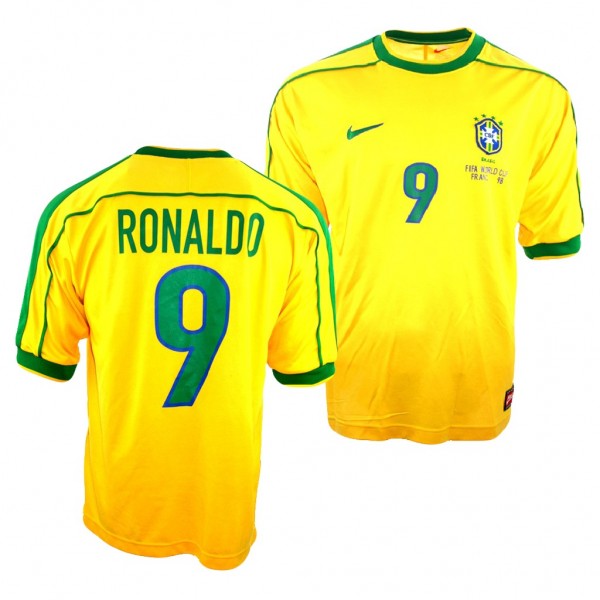 Men's Ronaldo Jersey Brazil Retro Short Sleeve