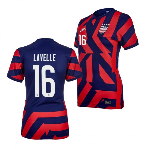 Women's Rose Lavelle Jersey USWNT Away Blue Replica 2021-22