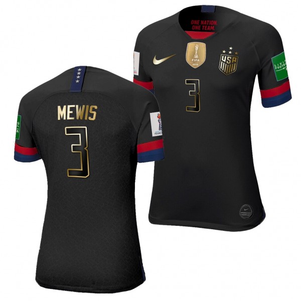 Men's Sam Mewis USA Golden Limited Black Jersey 2019 World Cup Champions