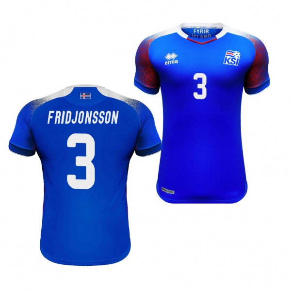 Men's Iceland 2018 World Cup Samuel Fridjonsson Jersey Home