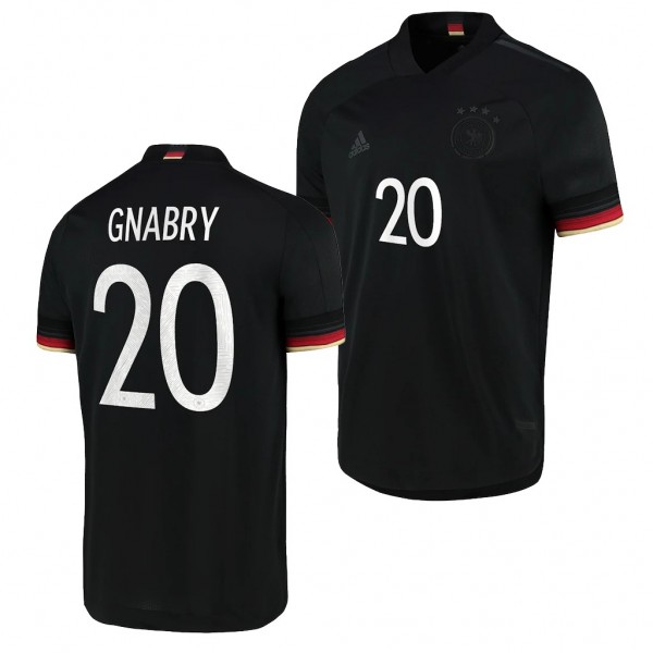 Men's Serge Gnabry Jersey Germany National Team Away Black 2021-22 Authentic