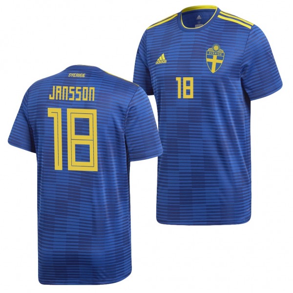 Men's Sweden Pontus Jansson 2018 World Cup Royal Jersey