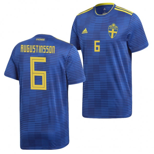 Men's Sweden Ludwig Augustinsson 2018 World Cup Royal Jersey