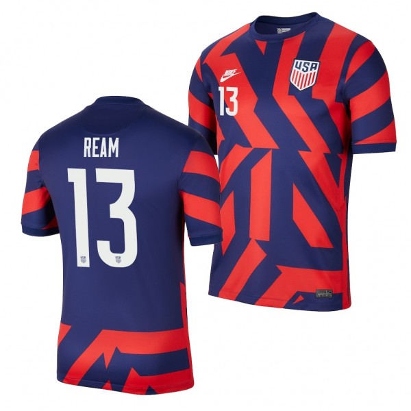 Men's Tim Ream USMNT 2021-22 Away Jersey Blue Replica