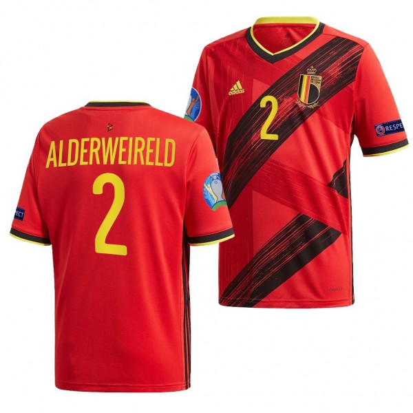 Men's Toby Alderweireld Belgium EURO 2020 Jersey Red Home Replica