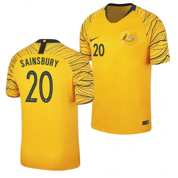 Men's Australia 2018 World Cup Trent Sainsbury Jersey