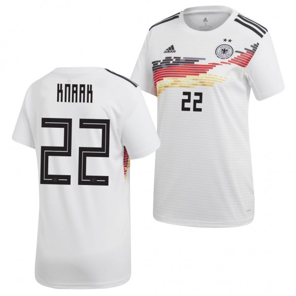 Women's Turid Knaak Jersey Germany 2019 World Cup Home White