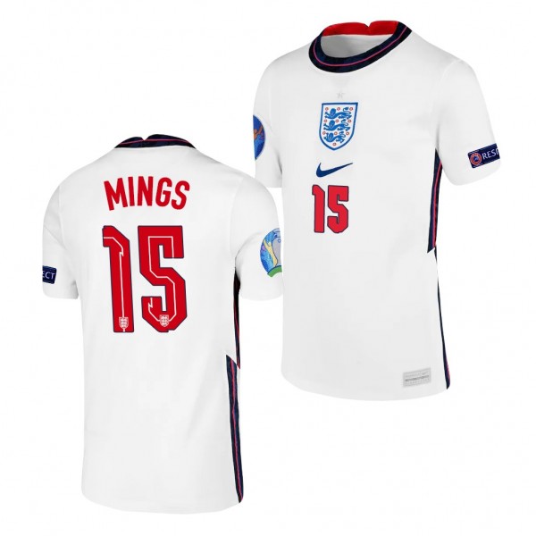 Youth Tyrone Mings EURO 2020 England Jersey White Home