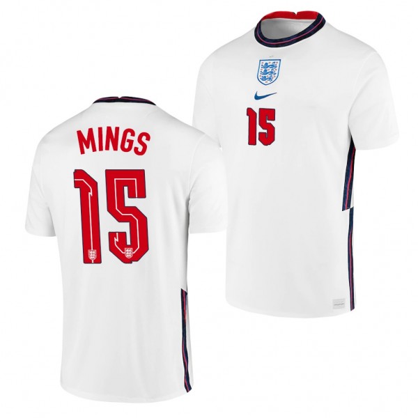 Men's Tyrone Mings England National Team Home Jersey White