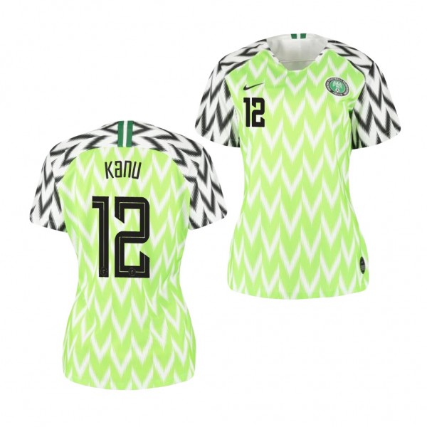 Women's Nigeria Uchenna Kanu Jersey 2019 World Cup Home