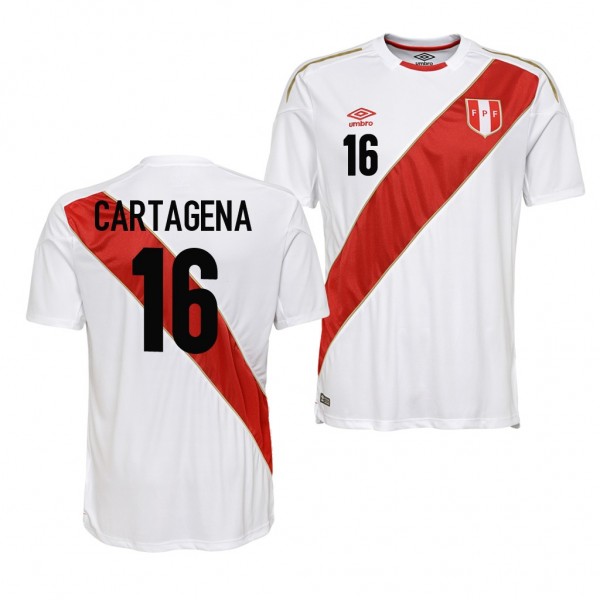 Men's Peru #16 Wilder Cartagena Jersey