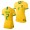 Men's 2019 World Cup Andressa Brazil Home Yellow Jersey