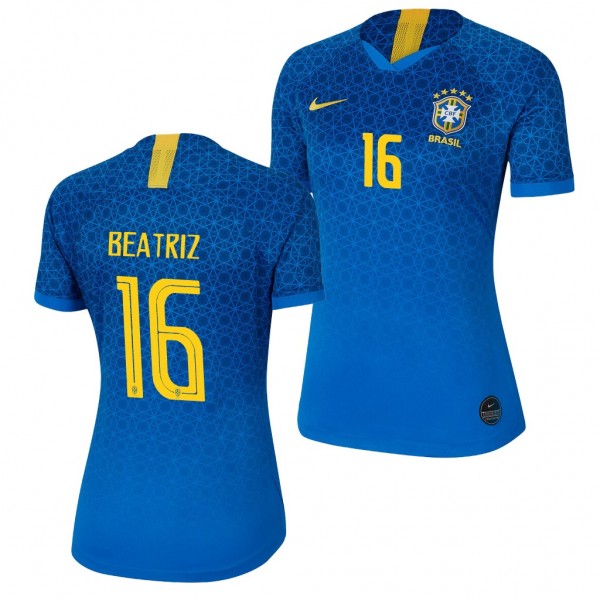 Men's 2019 World Cup Beatriz Brazil Away Blue Jersey