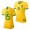 Men's 2019 World Cup Camila Brazil Home Yellow Jersey