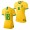 Men's 2019 World Cup Luana Brazil Home Yellow Jersey