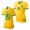 Men's 2019 World Cup Ludmila Brazil Home Yellow Jersey