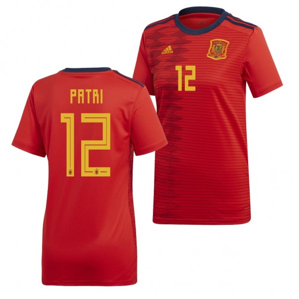 Men's 2019 World Cup Patricia Guijarro Spain Home Red Jersey