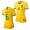 Men's 2019 World Cup Tamires Brazil Home Yellow Jersey