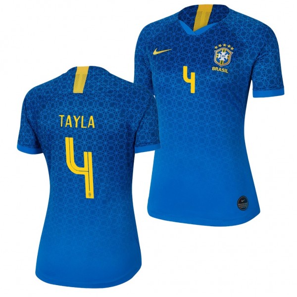 Men's 2019 World Cup Tayla Brazil Away Blue Jersey