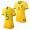 Men's 2019 World Cup Thaisa Brazil Home Yellow Jersey