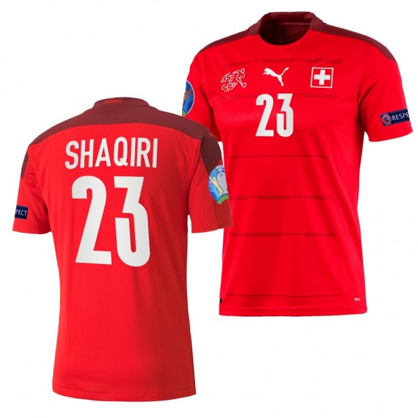 Men's Xherdan Shaqiri Switzerland EURO 2020 Jersey Red Home Replica