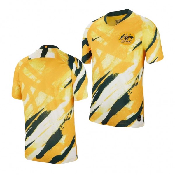 Men's 2019 World Cup Australia Home Yellow Jersey