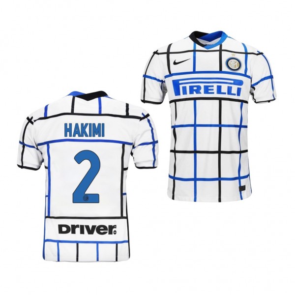 Men's Achraf Hakimi Inter Milan Away Jersey White 2021