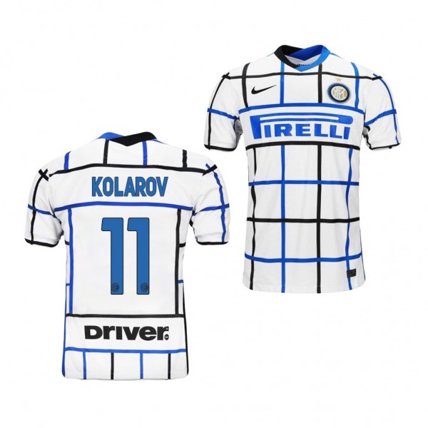 Men's Aleksandar Kolarov Inter Milan Away Jersey White 2021