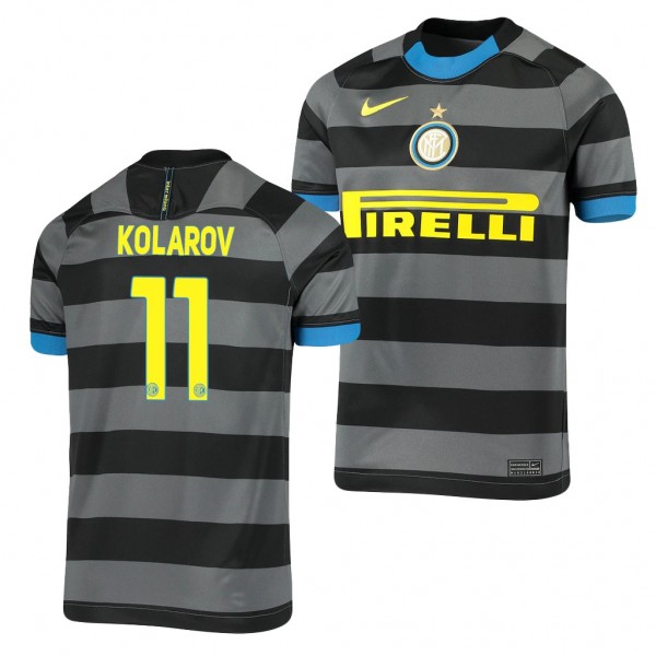 Men's Aleksandar Kolarov Inter Milan Third Jersey Gray 2021 Replica