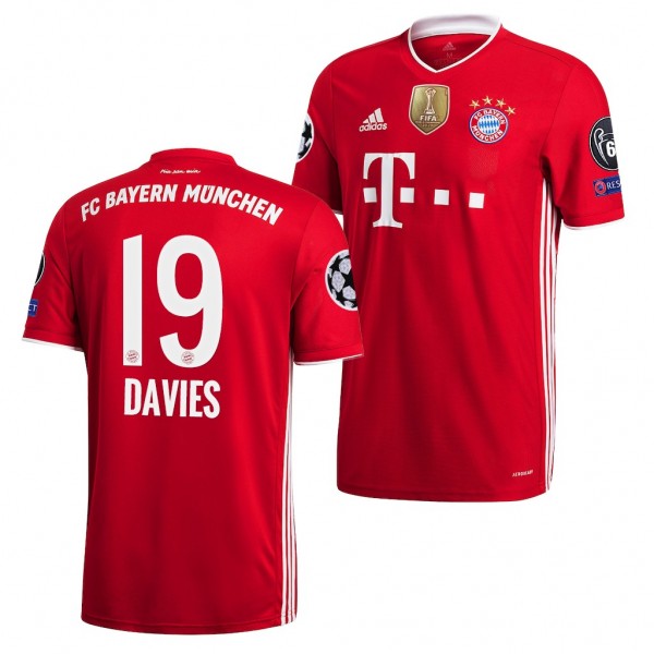 Men's Alphonso Davies Jersey FC Bayern Munich 2020 UEFA Champions Of Europe