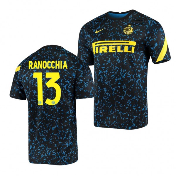 Men's Andrea Ranocchia Inter Milan Breathe Jersey Blue 2021 Raglan